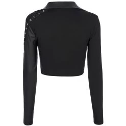 Crop Top 'Lamia' Noir 20 Crop Top 'Lamia' Noir -Magasin De Mode crop top lamia noir 6