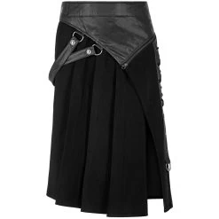 Demi-jupe Amovible Punk 'Alatheus' Noire -Magasin De Mode demi jupe amovible punk alatheus noire 11