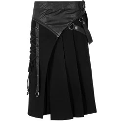 Demi-jupe Amovible Punk 'Alatheus' Noire -Magasin De Mode demi jupe amovible punk alatheus noire 12