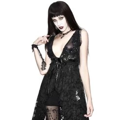 Déshabillé 'Romantic Goth' En Dentelle Noire -Magasin De Mode deshabille romantic goth en dentelle noire 5