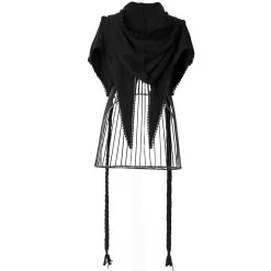 Echarpe à Capuche 'Hellebore' Noire -Magasin De Mode echarpe a capuche hellebore noire 11