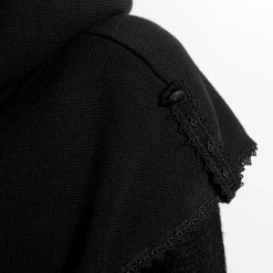 Echarpe à Capuche 'Hellebore' Noire -Magasin De Mode echarpe a capuche hellebore noire 13