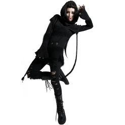 Echarpe à Capuche 'Hellebore' Noire -Magasin De Mode echarpe a capuche hellebore noire 7