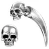 Faux Ecarteur D'Oreille 'Tomb Skull Horn' -Magasin De Mode faux ecarteur d oreille tomb skull horn