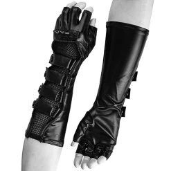 Gants Gothiques Pour Hommes 'Predator' Avec Boucles...