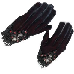 Gants 'Red Diamond' Bordeaux 14 Gants 'Red Diamond' Bordeaux -Magasin De Mode gants red diamond bordeaux 4