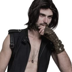 Gants Steampunk 'Mad Max' Marrons 16 Gants Steampunk 'Mad Max' Marrons -Magasin De Mode gants steampunk mad max marrons 2