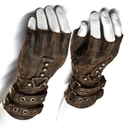 Gants Steampunk 'Mad Max' Marrons