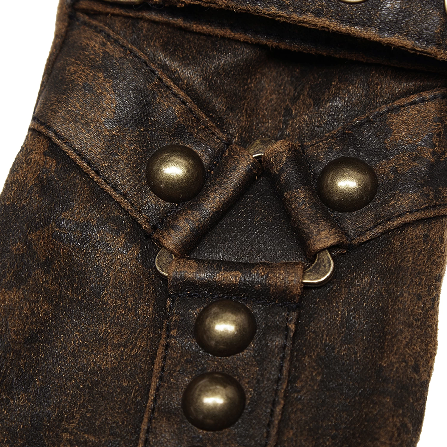 Gants Steampunk 'Mad Max' Marrons 11 Gants Steampunk 'Mad Max' Marrons â Image 9