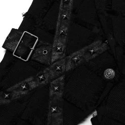 Gilet Asymétrique 'Decadent Grintalon' Noir -Magasin De Mode gilet asymetrique decadent grintalon noir 10