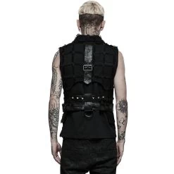 Gilet Asymétrique 'Decadent Grintalon' Noir -Magasin De Mode gilet asymetrique decadent grintalon noir 2