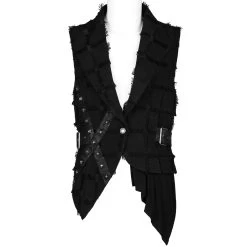 Gilet Asymétrique 'Decadent Grintalon' Noir -Magasin De Mode gilet asymetrique decadent grintalon noir 6