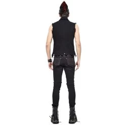 Gilet 'Distressed Heavy Metal' Noir -Magasin De Mode gilet distressed heavy metal noir 10