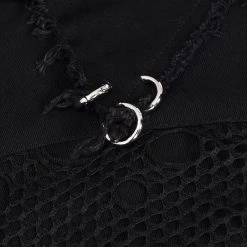 Gilet 'Distressed Heavy Metal' Noir -Magasin De Mode gilet distressed heavy metal noir 14