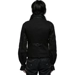 Gilet 'Gothic Noble Jacquard' Noir 18 Gilet 'Gothic Noble Jacquard' Noir -Magasin De Mode gilet gothic noble jacquard noir 2