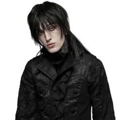 Gilet 'Gothic Noble Jacquard' Noir 21 Gilet 'Gothic Noble Jacquard' Noir -Magasin De Mode gilet gothic noble jacquard noir 5