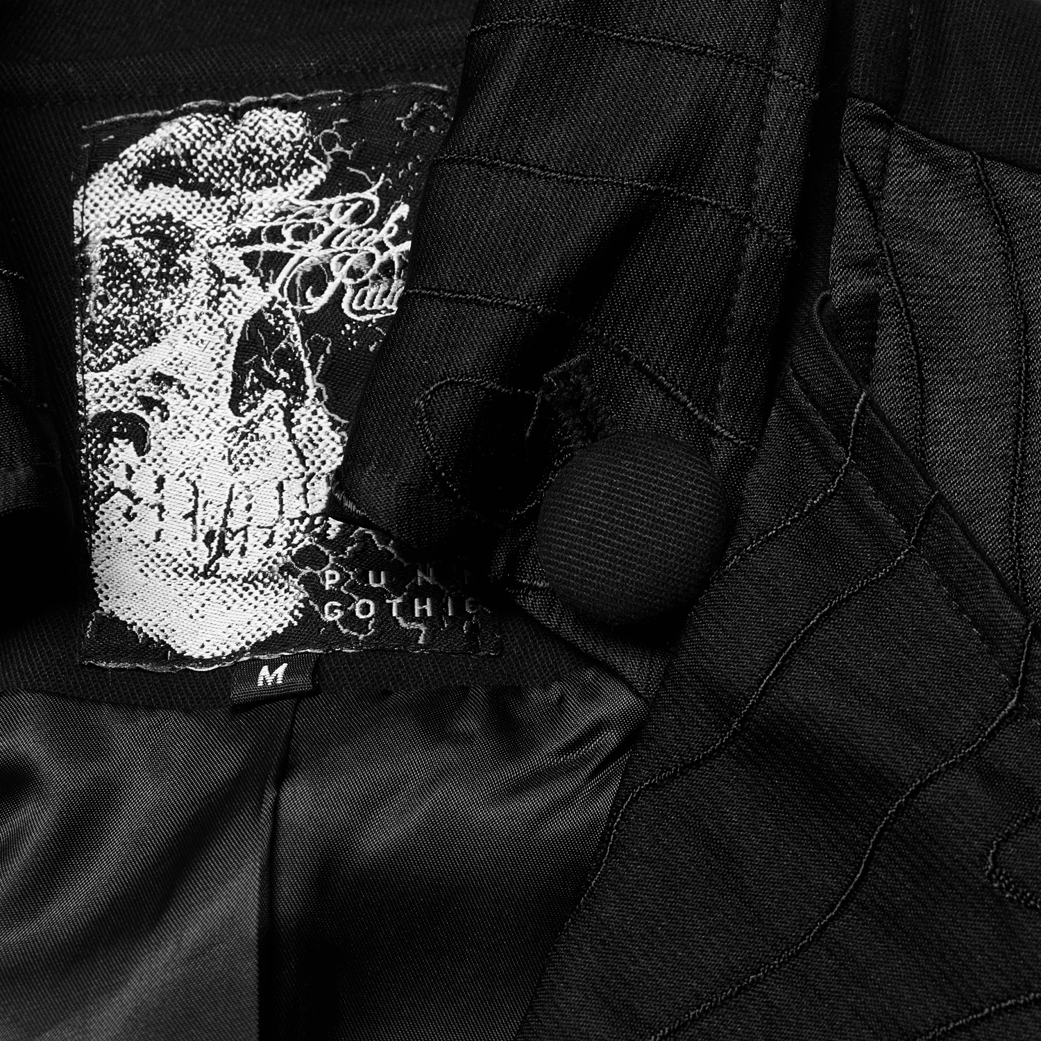 Gilet 'Gothic Noble Jacquard' Noir 12 Gilet 'Gothic Noble Jacquard' Noir – Image 10