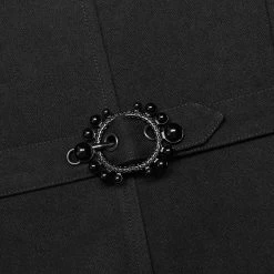 Gilet 'Gothic Patchwork' Noir 23 Gilet 'Gothic Patchwork' Noir -Magasin De Mode gilet gothic patchwork noir 10