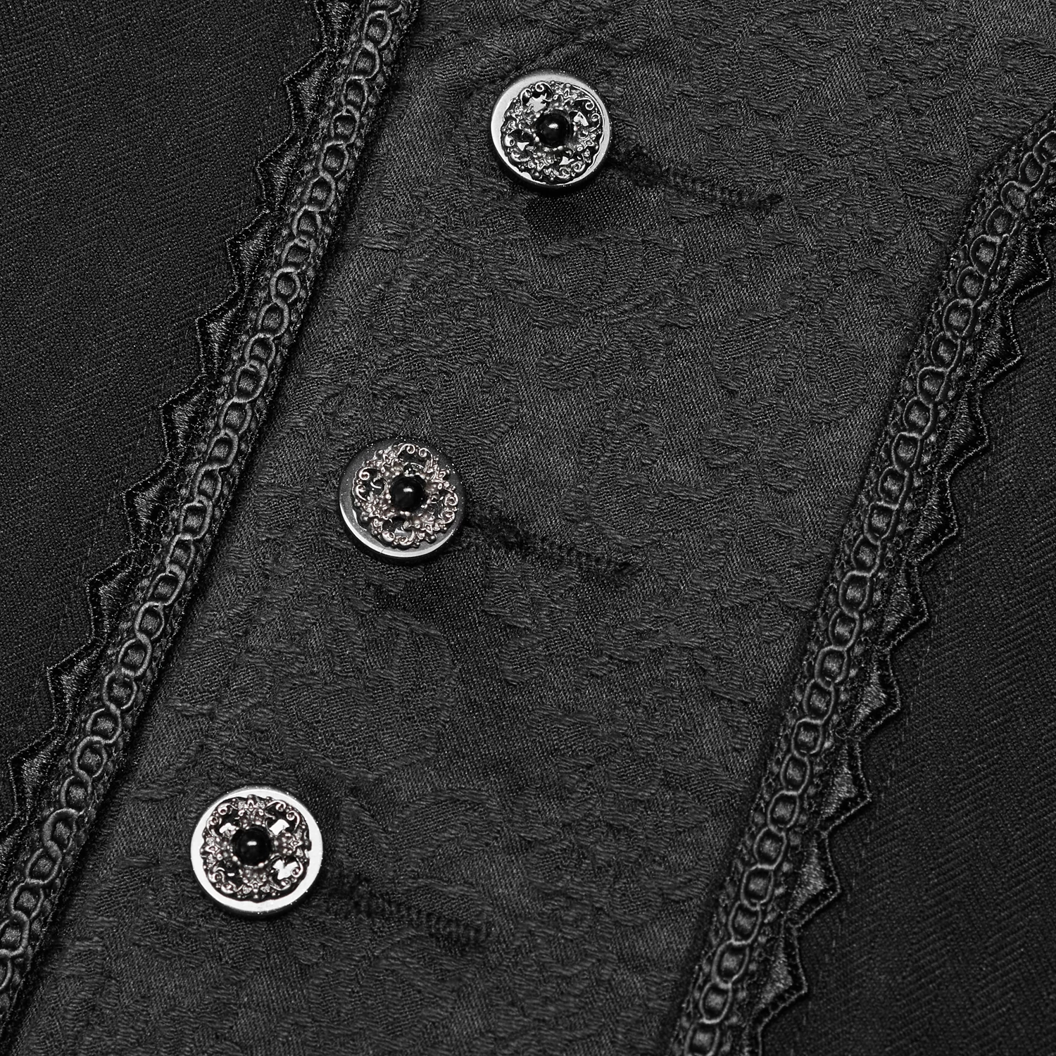 Gilet 'Gothic Patchwork' Noir 10 Gilet 'Gothic Patchwork' Noir – Image 9