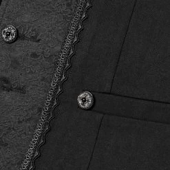 Gilet 'Gothic Patchwork' Noir 22 Gilet 'Gothic Patchwork' Noir -Magasin De Mode gilet gothic patchwork noir 9