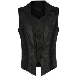 Gilet Gothique à Revers 'Saphrax' Noir 30 Gilet Gothique à Revers 'Saphrax' Noir -Magasin De Mode gilet gothique a revers saphrax noir 12