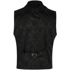 Gilet Gothique à Revers 'Saphrax' Noir 31 Gilet Gothique à Revers 'Saphrax' Noir -Magasin De Mode gilet gothique a revers saphrax noir 13