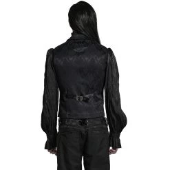 Gilet Gothique à Revers 'Saphrax' Noir 20 Gilet Gothique à Revers 'Saphrax' Noir -Magasin De Mode gilet gothique a revers saphrax noir 2