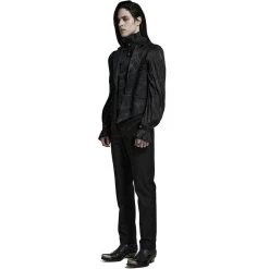 Gilet Gothique à Revers 'Saphrax' Noir 25 Gilet Gothique à Revers 'Saphrax' Noir -Magasin De Mode gilet gothique a revers saphrax noir 7