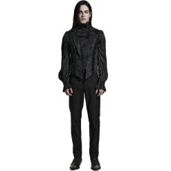 Gilet Gothique à Revers 'Saphrax' Noir 26 Gilet Gothique à Revers 'Saphrax' Noir -Magasin De Mode gilet gothique a revers saphrax noir 8
