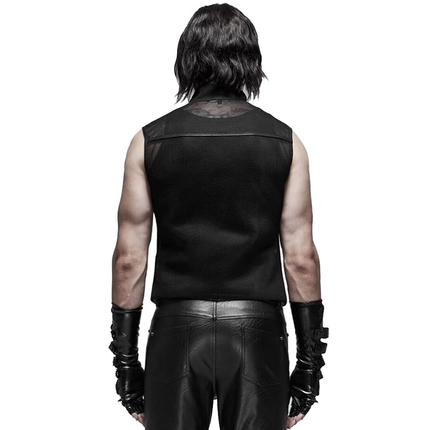 Gilet Gothique 'MeshMachine' Noir 5 Gilet Gothique 'MeshMachine' Noir – Image 3