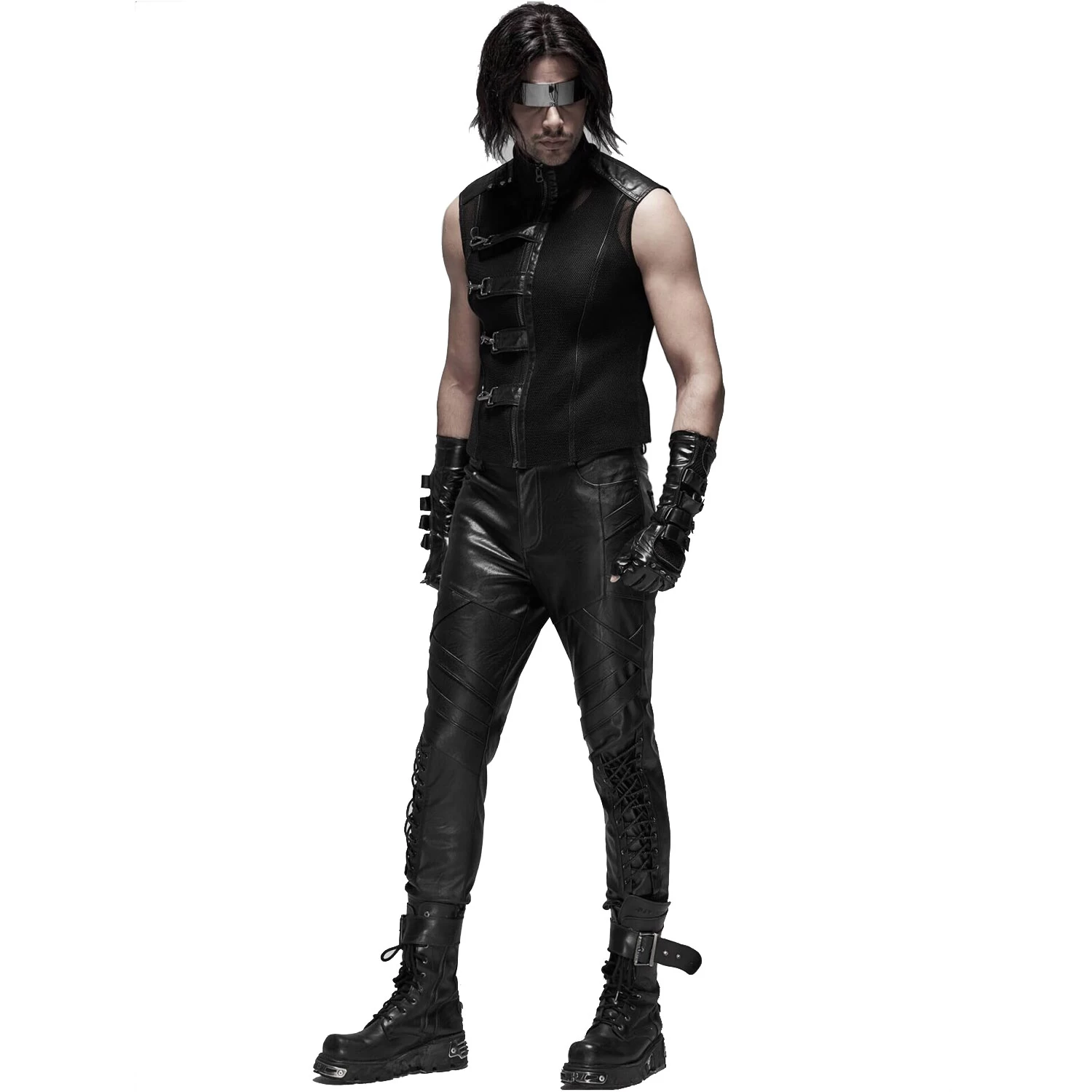 Gilet Gothique 'MeshMachine' Noir 7 Gilet Gothique 'MeshMachine' Noir – Image 5