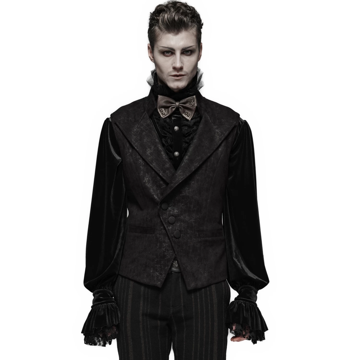 Gilet Gothique 'Nostalgic Lover' Noir 4 Gilet Gothique 'Nostalgic Lover' Noir – Image 2