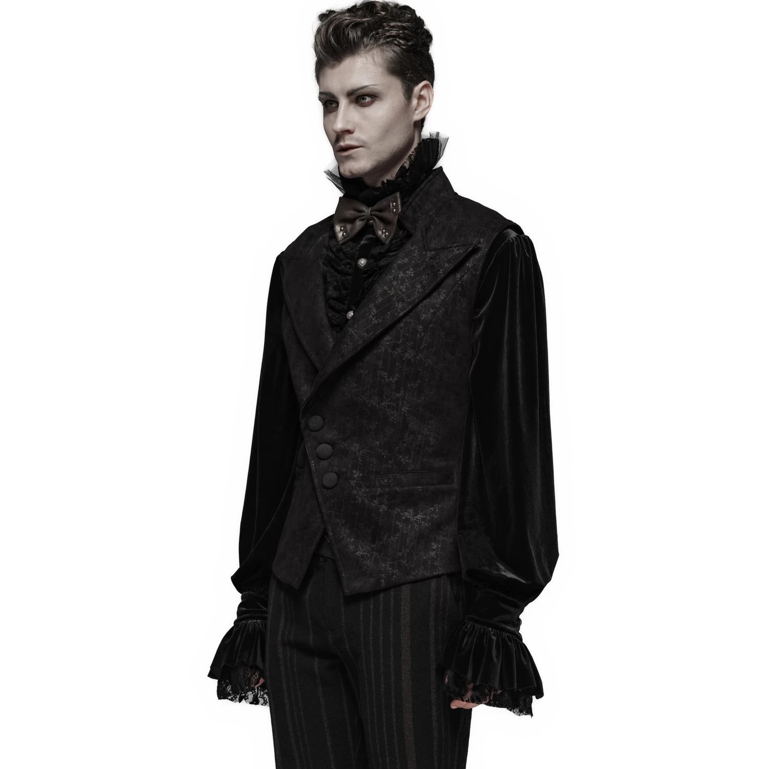 Gilet Gothique 'Nostalgic Lover' Noir 6 Gilet Gothique 'Nostalgic Lover' Noir – Image 4