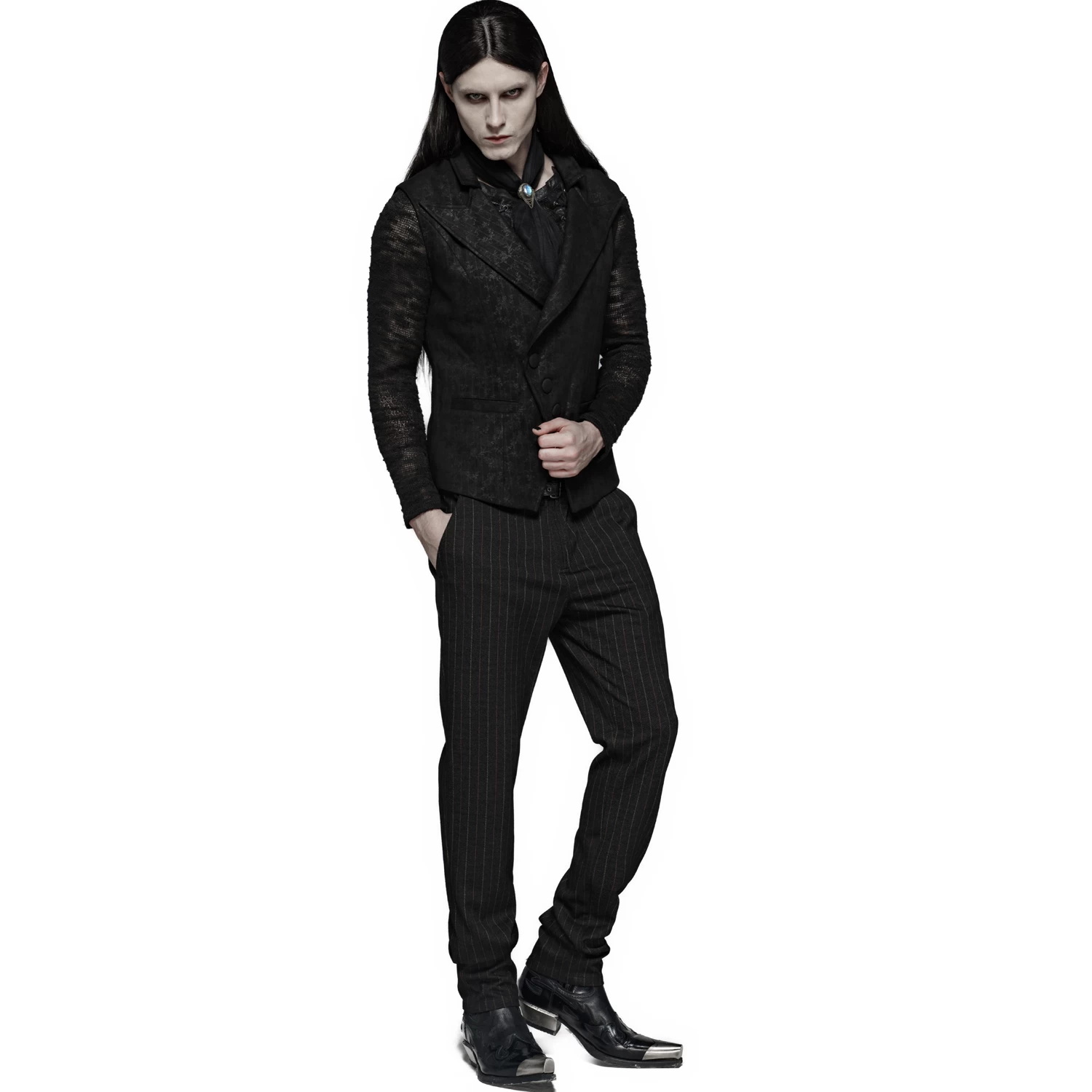 Gilet Gothique 'Nostalgic Lover' Noir 7 Gilet Gothique 'Nostalgic Lover' Noir – Image 5