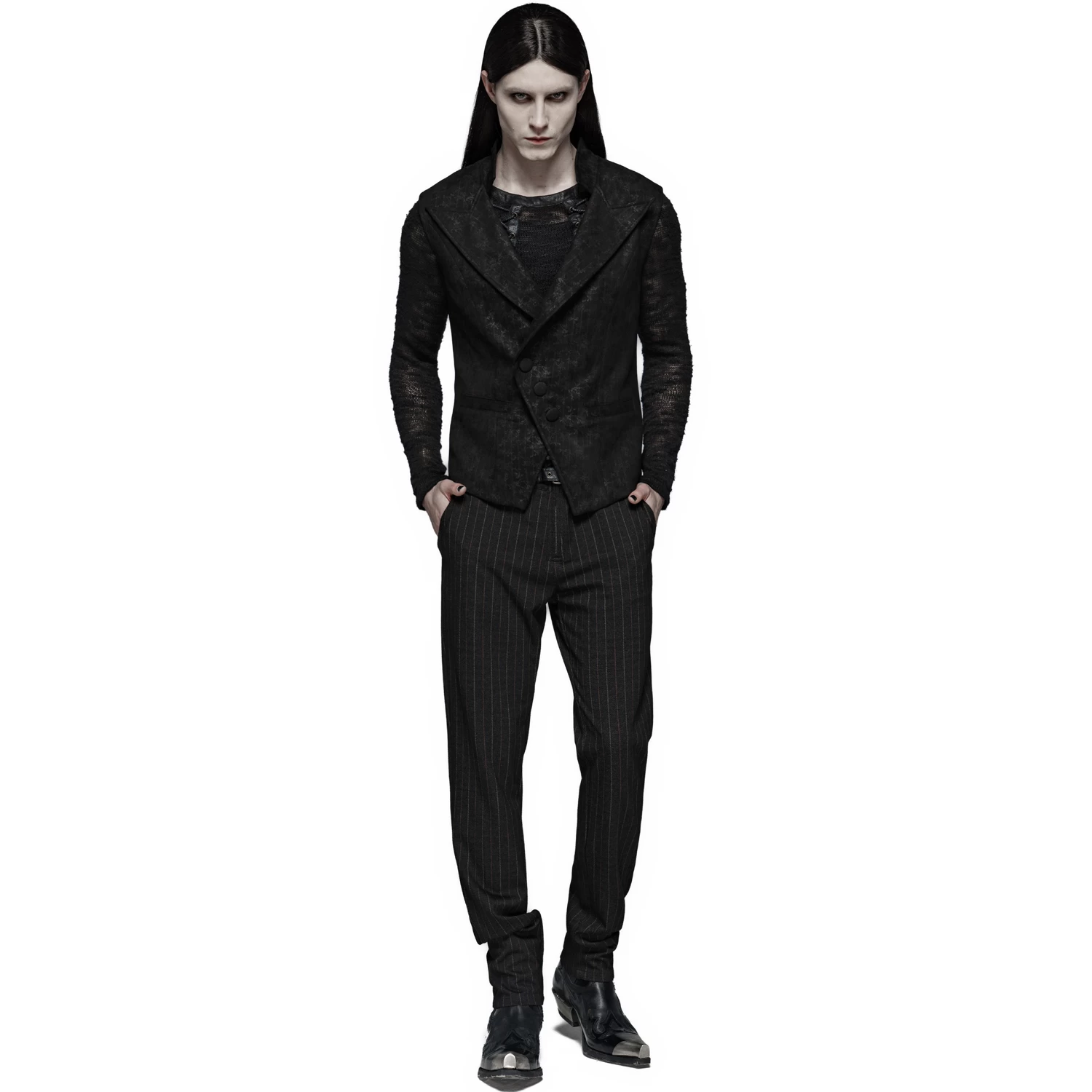 Gilet Gothique 'Nostalgic Lover' Noir 8 Gilet Gothique 'Nostalgic Lover' Noir – Image 6