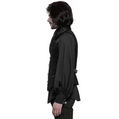Gilet Gothique 'Taurus' Noir -Magasin De Mode gilet gothique taurus noir 8