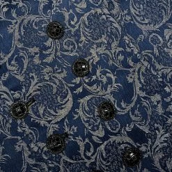 Gilet 'Lycidas' En Jacquard Bleu -Magasin De Mode gilet lycidas en jacquard bleu 11