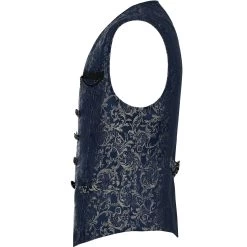 Gilet 'Lycidas' En Jacquard Bleu -Magasin De Mode gilet lycidas en jacquard bleu 9