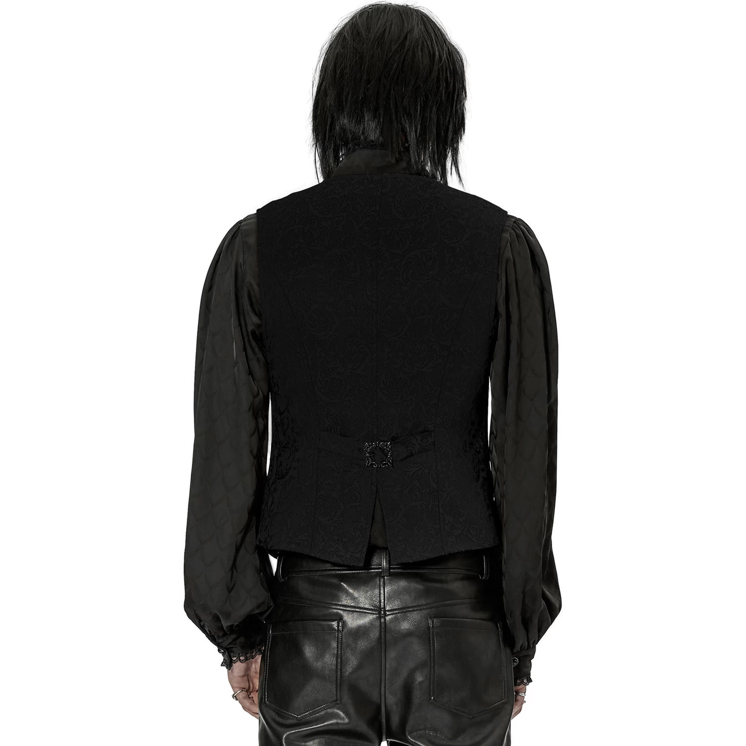 Gilet 'Lycidas' En Jacquard Noir 5 Gilet 'Lycidas' En Jacquard Noir – Image 3