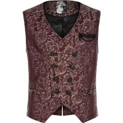 Gilet 'Lycidas' En Jacquard Rouge 21 Gilet 'Lycidas' En Jacquard Rouge -Magasin De Mode gilet lycidas en jacquard rouge 6