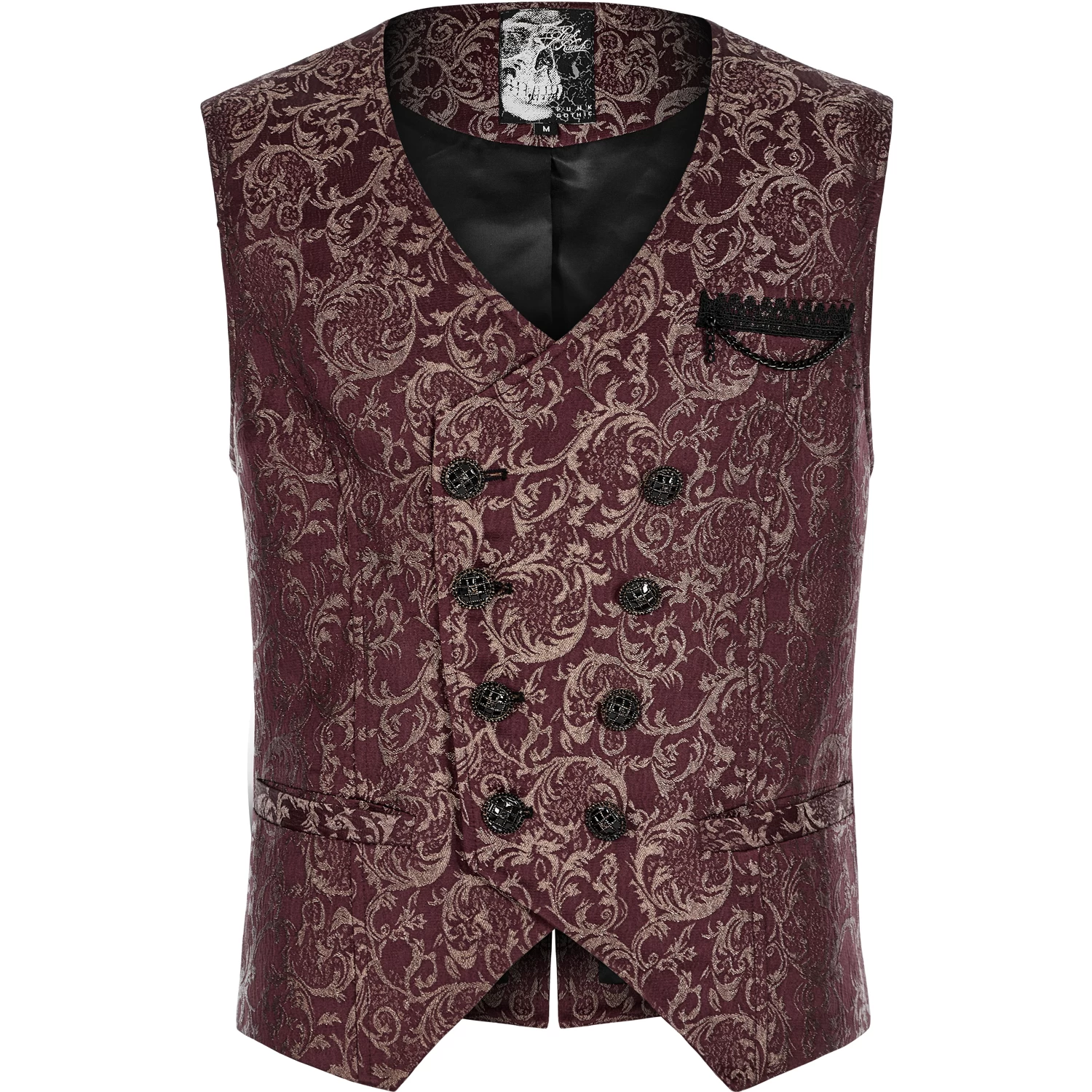 Gilet 'Lycidas' En Jacquard Rouge 3 Gilet 'Lycidas' En Jacquard Rouge