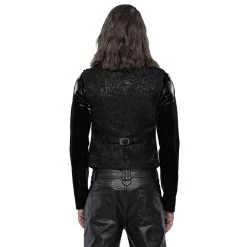 Gilet 'Silvanus' En Brocart Noir Et Velours Bordeaux 16 Gilet 'Silvanus' En Brocart Noir Et Velours Bordeaux -Magasin De Mode gilet silvanus en brocart noir et velours bordeaux 2