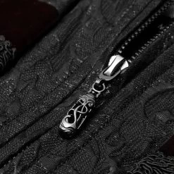 Gilet 'Silvanus' En Brocart Noir Et Velours Bordeaux 22 Gilet 'Silvanus' En Brocart Noir Et Velours Bordeaux -Magasin De Mode gilet silvanus en brocart noir et velours bordeaux 8