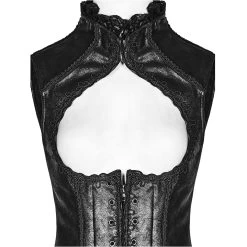 Gilet Underbust Steampunk 'Nereid' Noir -Magasin De Mode gilet underbust steampunk nereid noir 11
