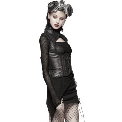 Gilet Underbust Steampunk 'Nereid' Noir -Magasin De Mode gilet underbust steampunk nereid noir 4