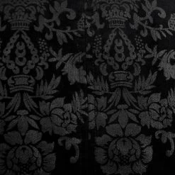 Gilet Victorien 'Damask Gothic' En Brocart Noir -Magasin De Mode gilet victorien damask gothic en brocart noir 12