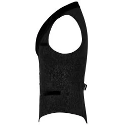 Gilet Victorien 'Gothic Regent' En Brocart Noir -Magasin De Mode gilet victorien gothic regent en brocart noir 6