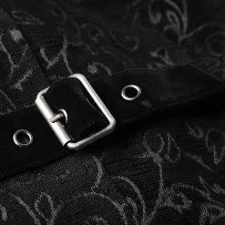 Gilet Victorien 'Gothic Regent' En Brocart Noir -Magasin De Mode gilet victorien gothic regent en brocart noir 8