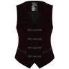 Gilet Victorien 'Poison Ivy' En Brocart Bordeaux 1 Gilet Victorien 'Poison Ivy' En Brocart Bordeaux -Magasin De Mode gilet victorien poison ivy en brocart bordeaux