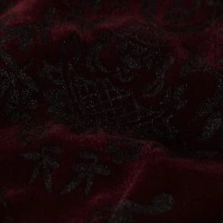 Gilet Victorien 'Poison Ivy' En Brocart Bordeaux -Magasin De Mode gilet victorien poison ivy en brocart bordeaux 12